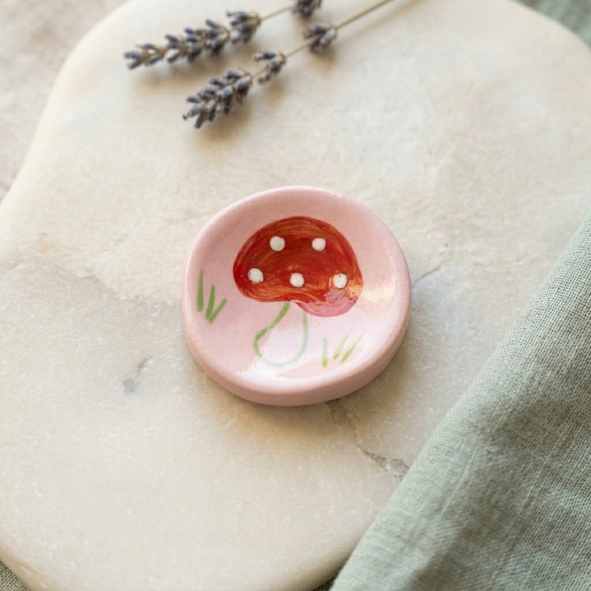 Worry Stone - Mushroom