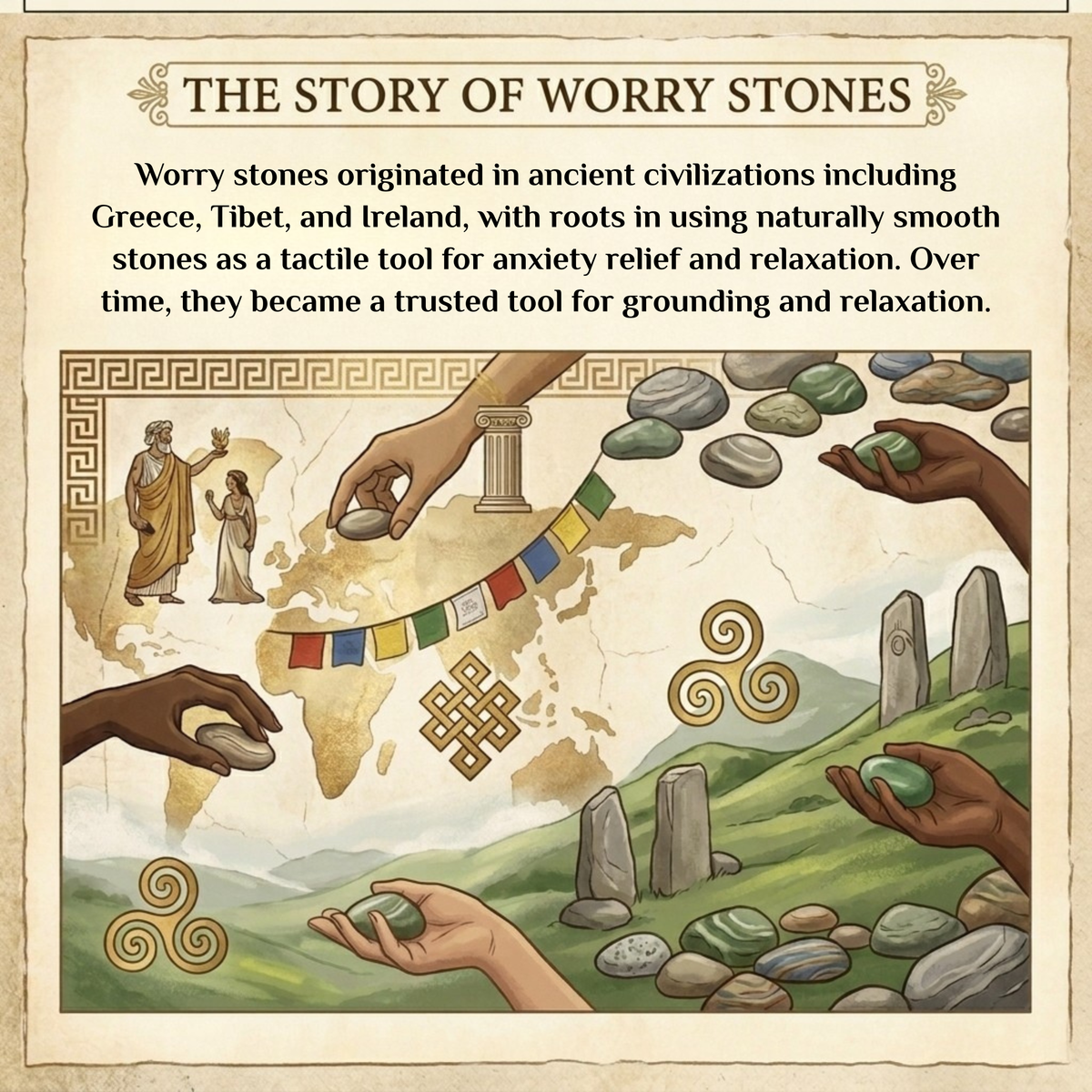 Worry Stone - Flower