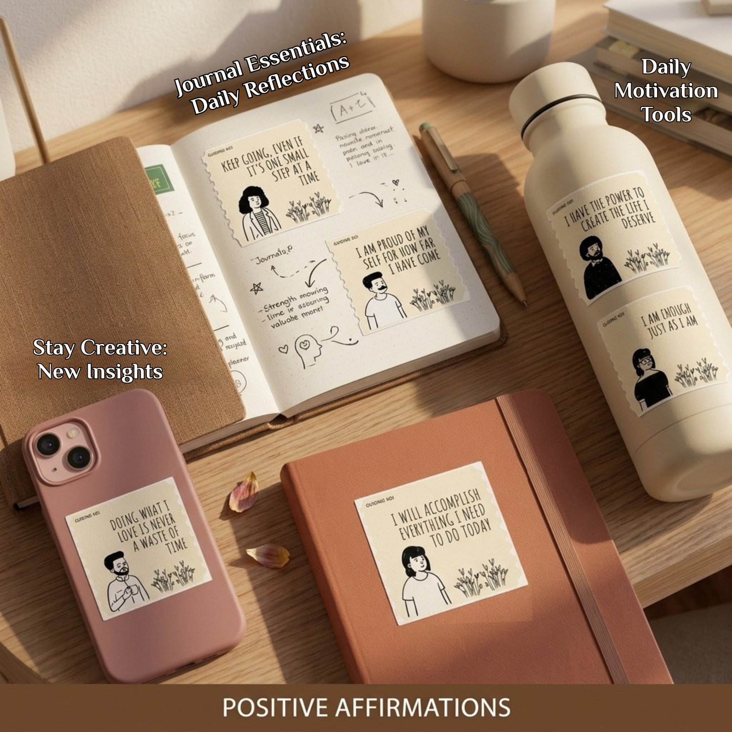 Motivational Affirmation Sticker Sheet
