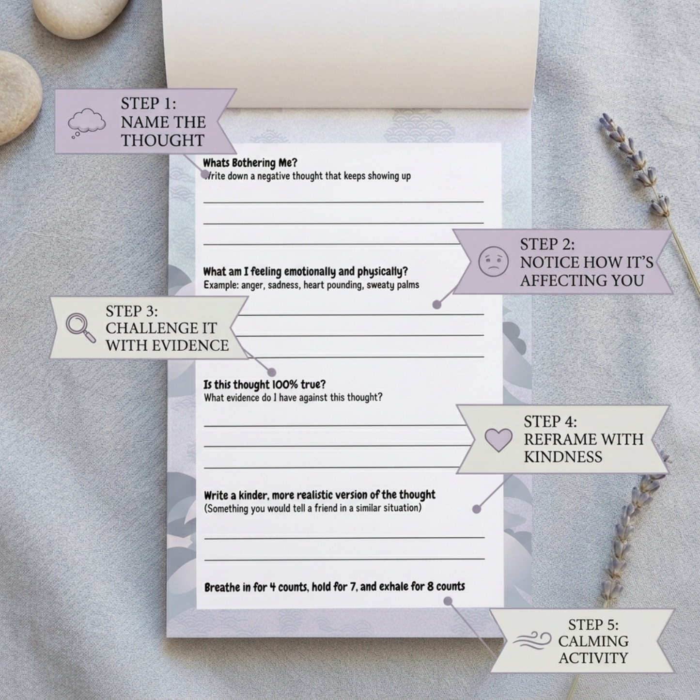 Reframe Notepad - Break the Cycle of Negative Thinking