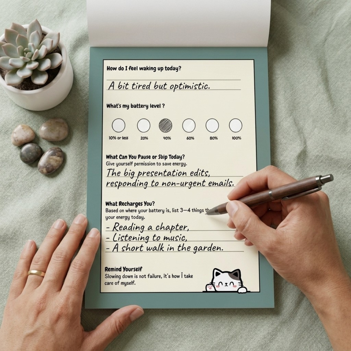Recharge Notepad - Your Daily Planner