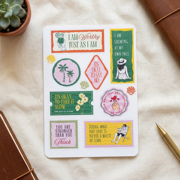 Positive Affirmation Sticker Sheet