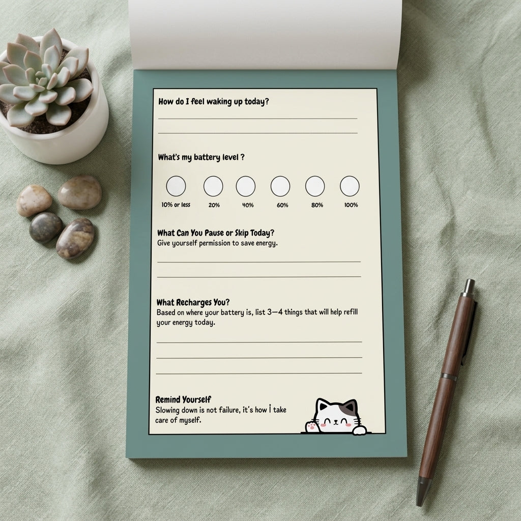 Recharge Notepad - Your Daily Planner