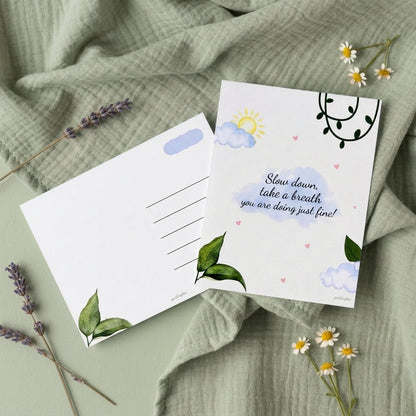 Affirmation Postcard - Slow Down